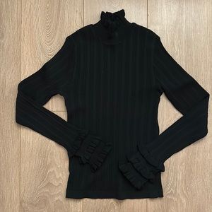 ZARA Ruffled Neck and Cuff